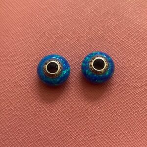 Pandora Blue Marble Murano (Both included)